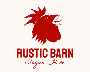 Red Rooster Farm logo design