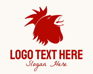 Head - Red Rooster Farm logo design