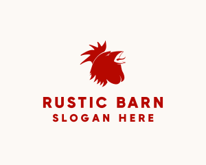 Red Rooster Farm logo design