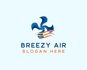 Fan Air Conditioning Airflow logo design