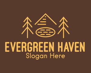 Forest - Forest Woodlands Mountain Trees logo design