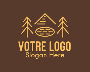 Tourism - Forest Woodlands Mountain Trees logo design