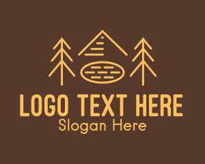 Forest - Forest Woodlands Mountain Trees logo design