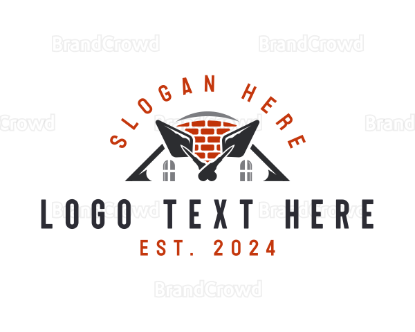 Construction Brick Wall Logo