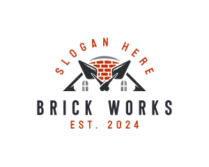 Brick - Construction Brick Wall logo design