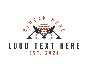 Construction Brick Wall Logo