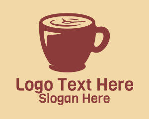 Coffee Cup Clock  Logo