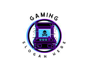 Amusement - Video Game Glitch logo design
