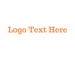 Text - Classic Text Wordmark logo design