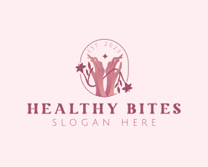 Hands Skin Care Beautician logo design