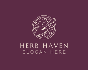 Herbs - Leaf Trowel Gardening logo design
