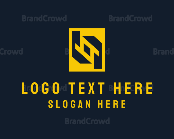 Tech Geometric Symbol Logo