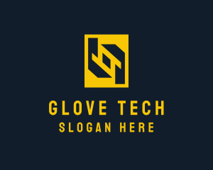 Tech Geometric Symbol logo design