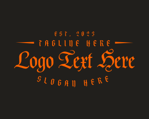 Gothic Tattoo Business logo design
