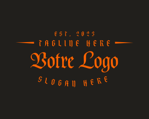 Gothic Tattoo Business Logo