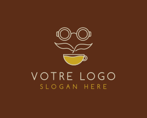 Latte - Coffee Mug Mustache logo design
