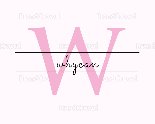 Feminine Cursive Salon Logo