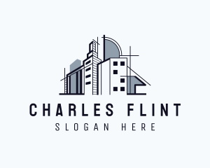 Blueprint - Urban Establishment Building logo design