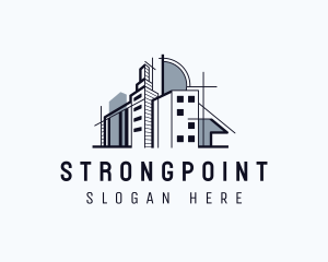 Blueprint - Urban Establishment Building logo design