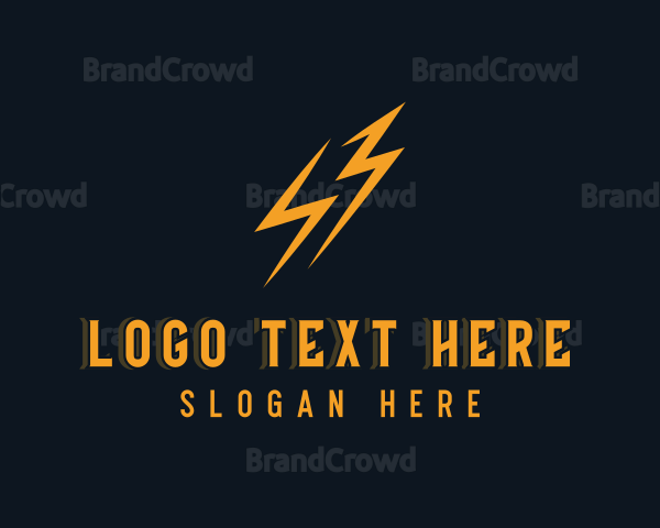 Lightning Energy Bolt Logo