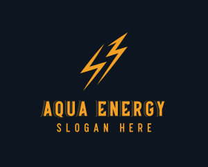 Lightning Energy Bolt logo design