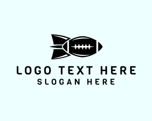 College Football - Football Missile Bomb logo design