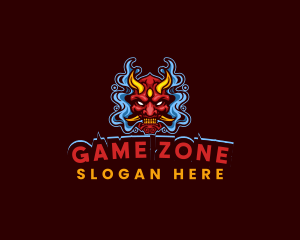 Gaming Demon Mask logo design