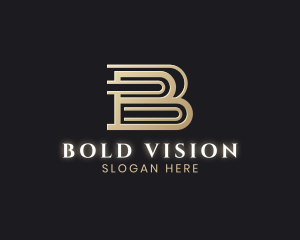 Luxury Business Letter B logo design