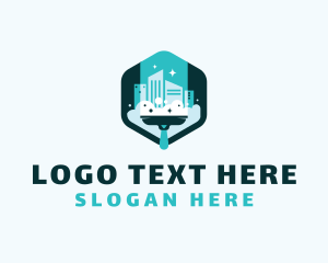 Squeegee - Building Squeegee Cleaning logo design