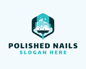 Building Squeegee Cleaning logo design