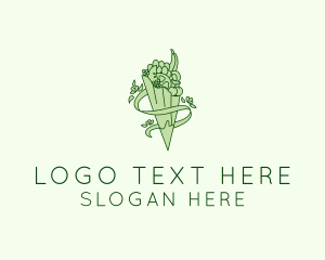 Boquet - Organic Produce Grocery logo design