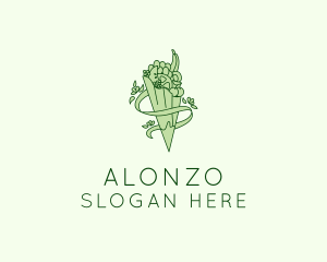 Organic Produce Grocery logo design