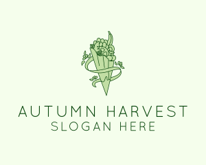 Organic Produce Grocery logo design