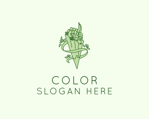 Vegan - Organic Produce Grocery logo design