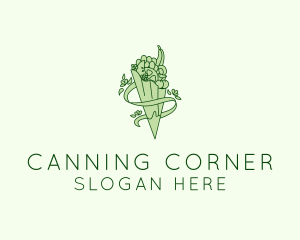 Organic Produce Grocery logo design