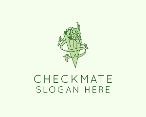 Organic Produce Grocery logo design