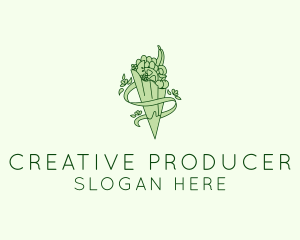 Organic Produce Grocery logo design