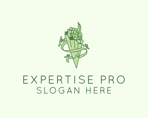 Organic Produce Grocery logo design