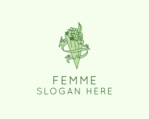 Organic Produce Grocery logo design