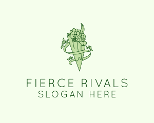 Organic Produce Grocery logo design