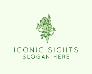 Organic Produce Grocery logo design