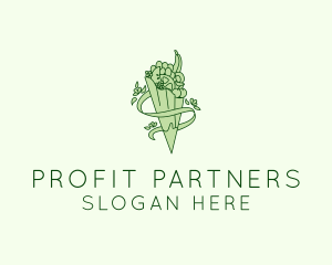 Organic Produce Grocery logo design