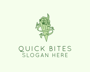 Organic Produce Grocery logo design