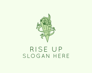 Organic Produce Grocery logo design