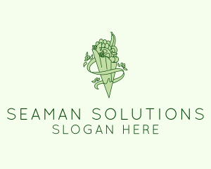 Organic Produce Grocery logo design