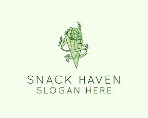 Organic Produce Grocery logo design