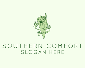 Organic Produce Grocery logo design