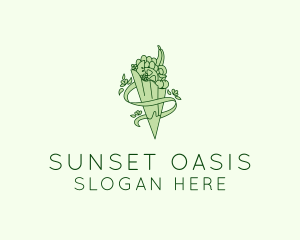 Organic Produce Grocery logo design