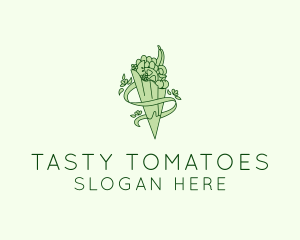 Organic Produce Grocery logo design