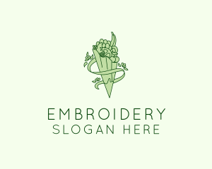 Organic Produce Grocery logo design